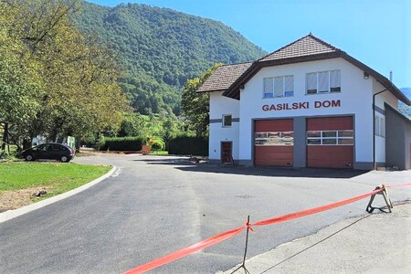 Preplasščeni del križišča pri GD Brezovica